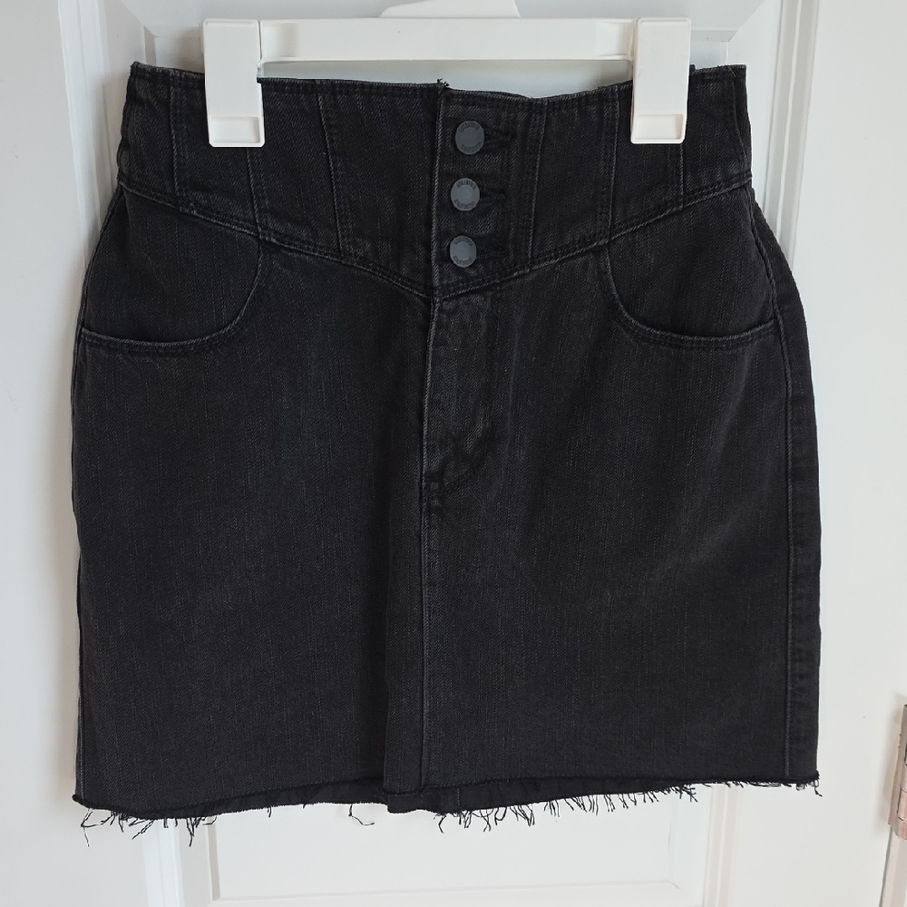 Hollister Black Ultra High-Rise Mini Skirt Size 5/ 27W NWT